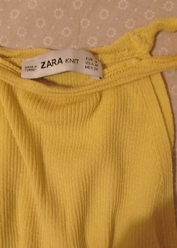 m Beden sarı Renk Sarı halter yaka bluz