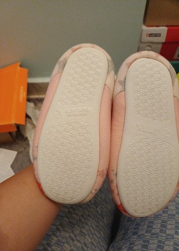 28 Beden Kız Çocuk Pembe Sıcak panduf