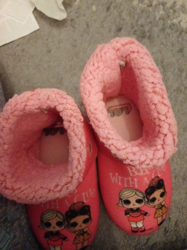 LOL Kız Çocuk Pembe Baskılı Sıcak panduf - Görsel 4