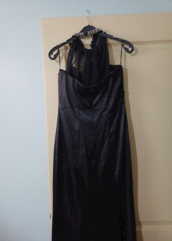 Siyah Uzun Gotik Abiye Elbise - Görsel 4