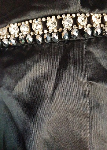 Siyah Uzun Gotik Abiye Elbise - Görsel 8