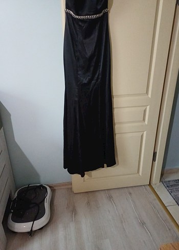 Siyah Uzun Gotik Abiye Elbise - Görsel 2