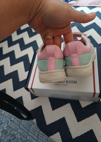 Kız Çocuk Pembe Cırtlı Spor Ayakkabı - Görsel 5