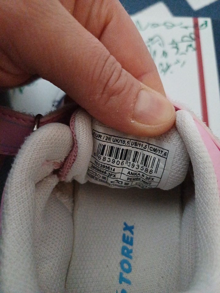 Kız Çocuk Pembe Cırtlı Spor Ayakkabı - Görsel 4