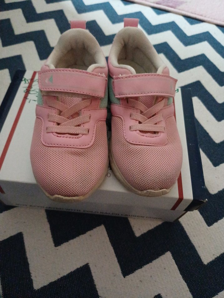 Kız Çocuk Pembe Cırtlı Spor Ayakkabı - Görsel 3