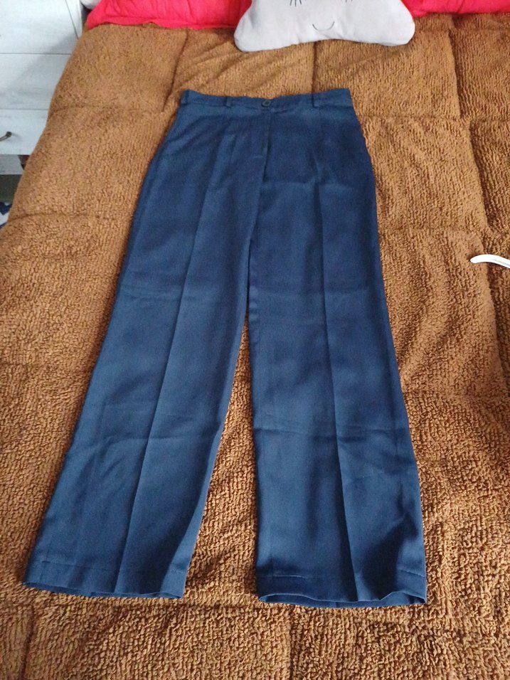 Kadın lacivert Uzun Kumaş Pantolon - Görsel 4