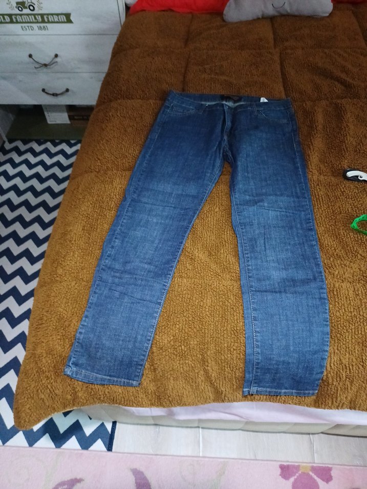 Kadın Mavi Denim Normal Kesim Pantolon - Görsel 3