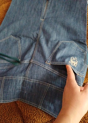 Kadın Kot Midi Etek - Görsel 5