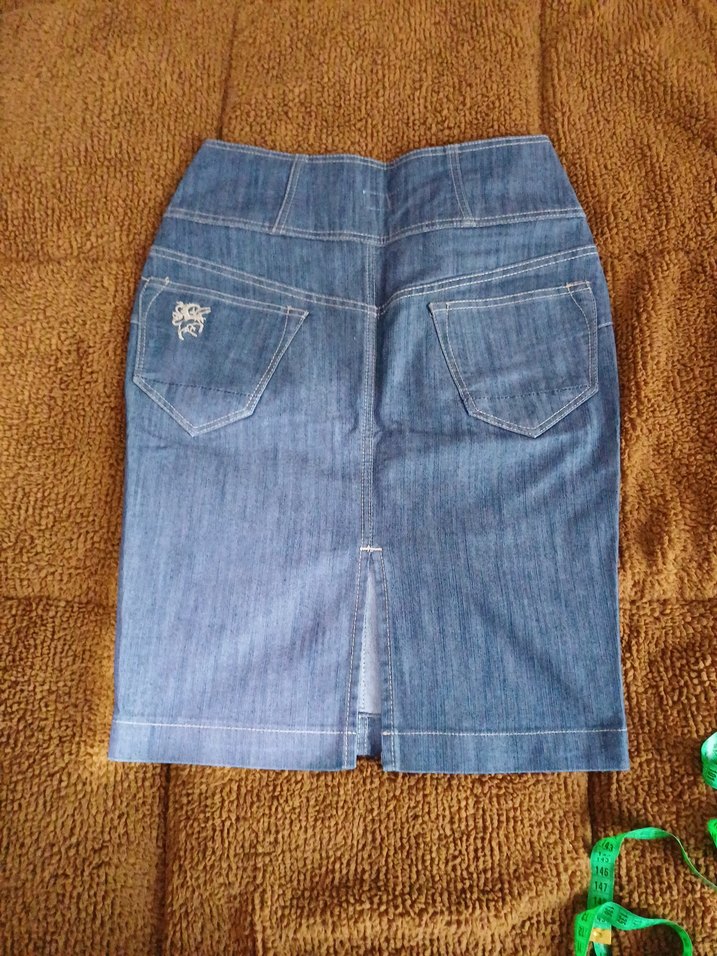 Kadın Kot Midi Etek - Görsel 2