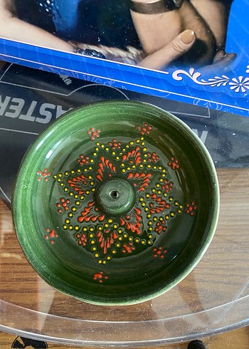 Yeşil Seramik tütsülük - Görsel 2