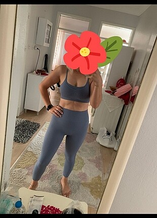 İkili sporcu tayt bralet takım