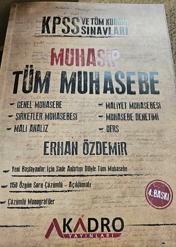 Muhasep Tüm Muhasebe KPSS Hazırlık Kitabı