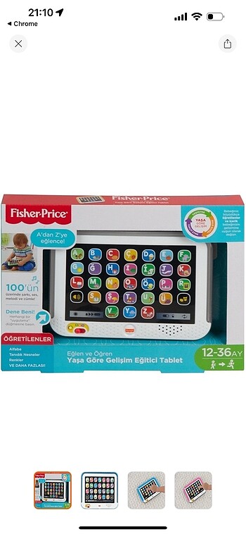 Fisher price egitici tablet