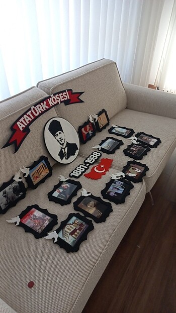 Atatürk Köşesi Sınıf Panosu Keçeden - Görsel 5