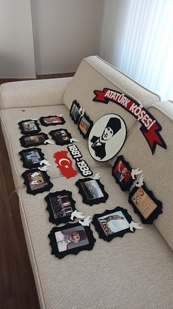 Atatürk Köşesi Sınıf Panosu Keçeden - Görsel 6