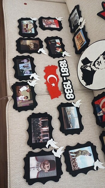 Atatürk Köşesi Sınıf Panosu Keçeden - Görsel 7