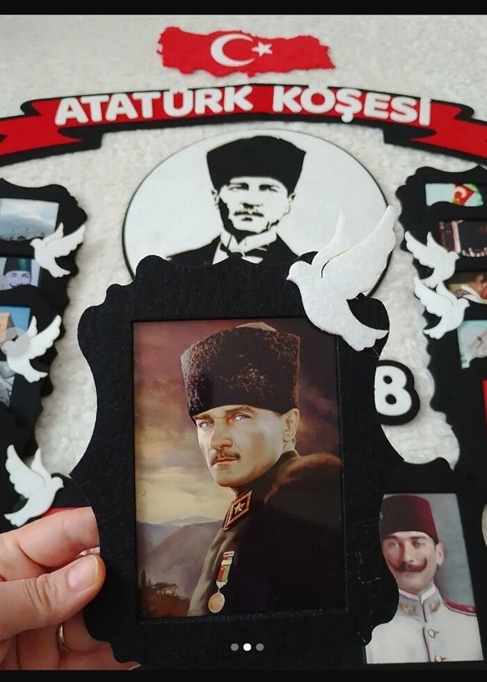 Atatürk Köşesi Sınıf Panosu Keçeden - Görsel 4