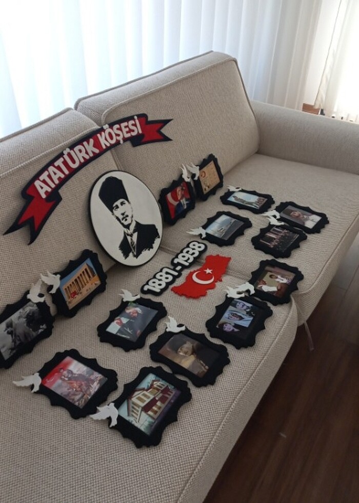 Atatürk Köşesi Sınıf Panosu Keçeden - Görsel 5