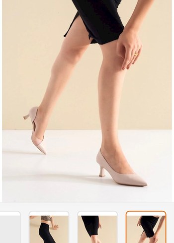 Ten Rengi Tonlarında Abiye Ayakkabı - Görsel 6