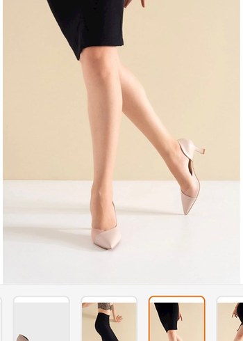 Ten Rengi Tonlarında Abiye Ayakkabı - Görsel 5