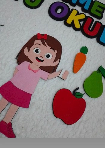 Renkli Beslenme Dostu Okul Panosu - Görsel 3