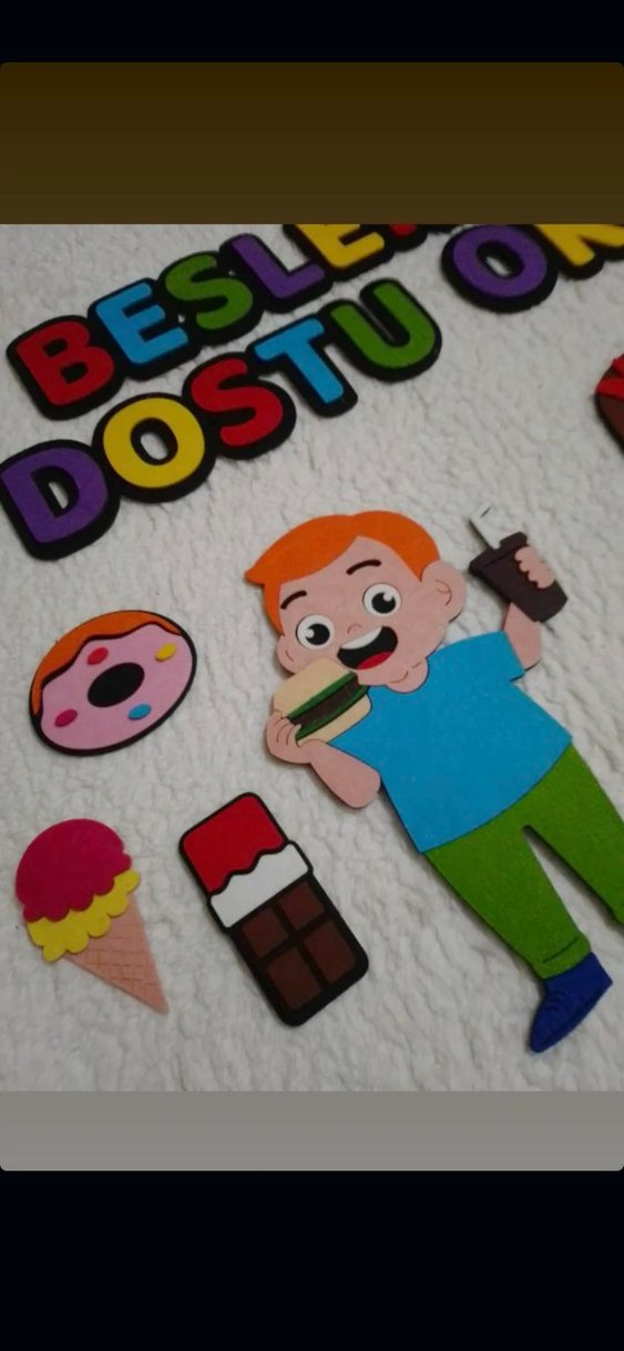 Renkli Beslenme Dostu Okul Panosu - Görsel 2