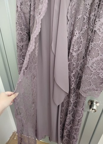 Büyük Beden Tesettür Abiye - Görsel 3