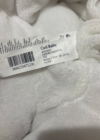 Sarı Desenli Bebek Tulumu Kapüşonlu - Görsel 6