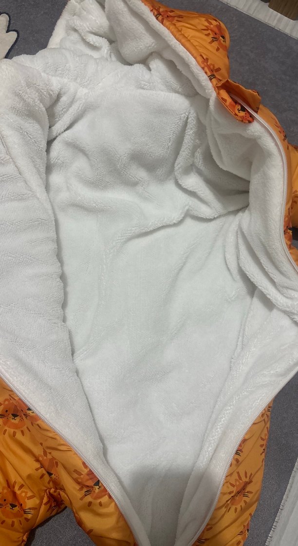 Sarı Desenli Bebek Tulumu Kapüşonlu - Görsel 5