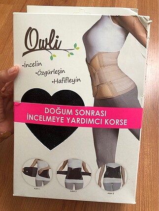 Owli doğum sonrası korse Xs/S beden siyah