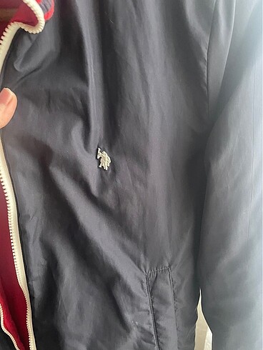 l Beden lacivert Renk Mont çift taraflı polo mont