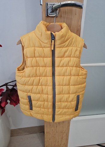 Mothercare Erkek Çocuk Sarı Fermuarlı Yelek