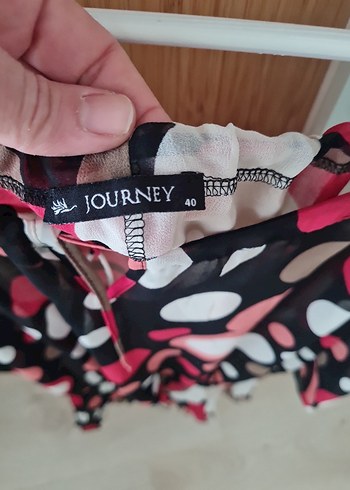 Journey Puantiyeli 3/4 Kollu Bohem Bluz