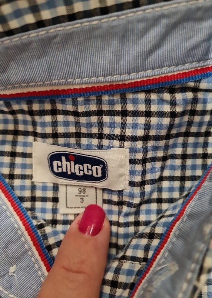 2 adet gömlek  Chicco kısa ve uzun kollu  - Görsel 3