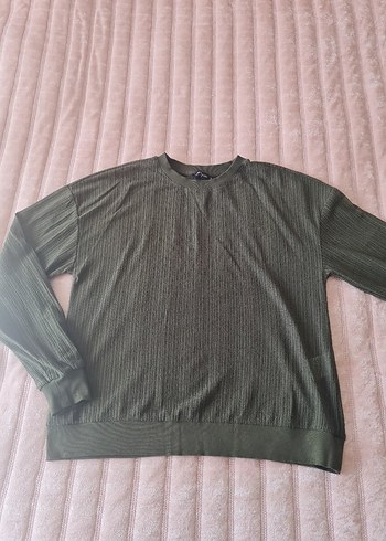 Gri Kadın Triko Kazak, Rahat Kesim, M Beden - Görsel 2