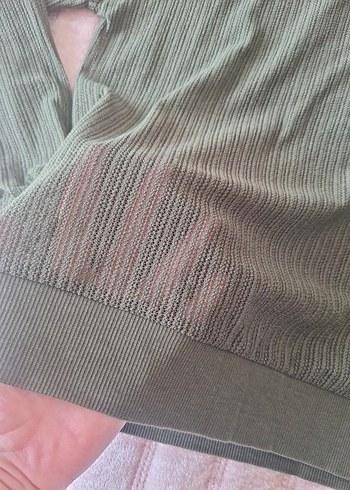 Gri Kadın Triko Kazak, Rahat Kesim, M Beden - Görsel 3