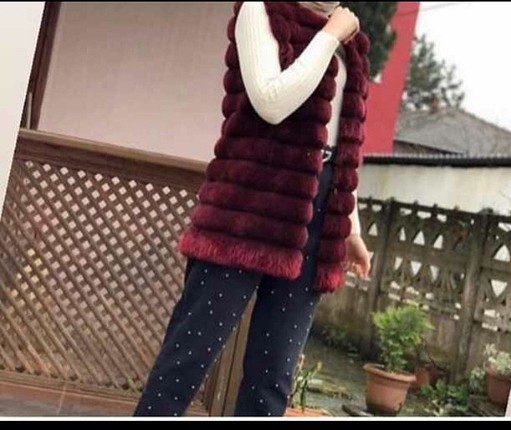 Bayan peluş yelek