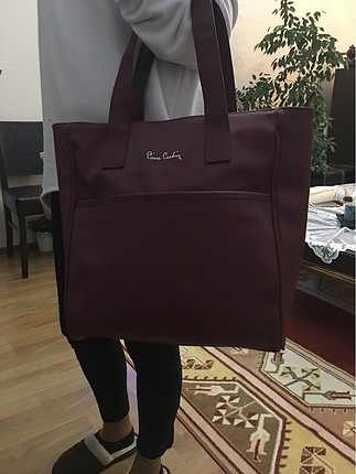Bordo çok temiz kullanılmış kadın çantası