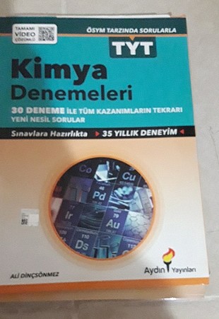 yty kimya deneme