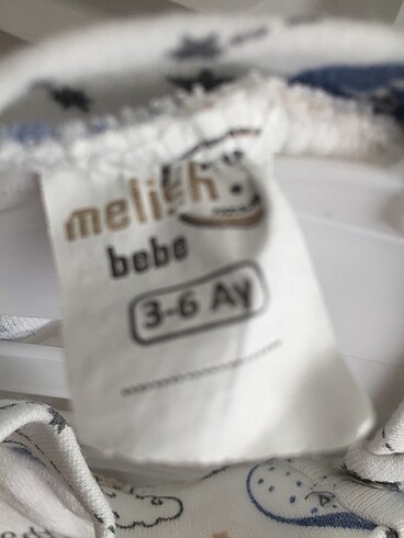 3-6 Ay Beden beyaz Renk Bebek tulum