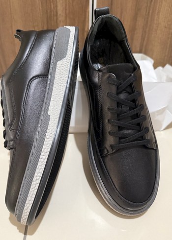 Siyah Bağcıklı Erkek Günlük Spor Ayakkabı - Görsel 2