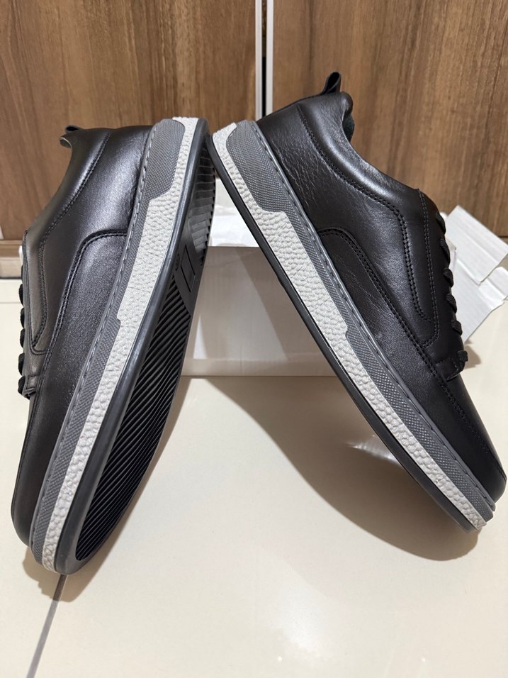 Siyah Bağcıklı Erkek Günlük Spor Ayakkabı - Görsel 3