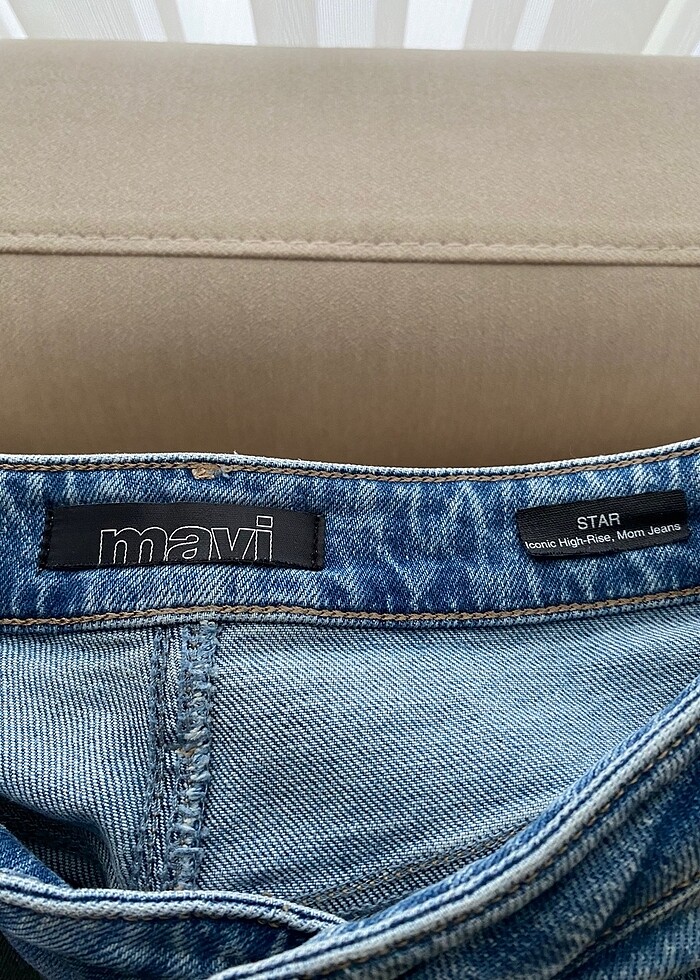 Mavi jesns kot pantolon - Görsel 2