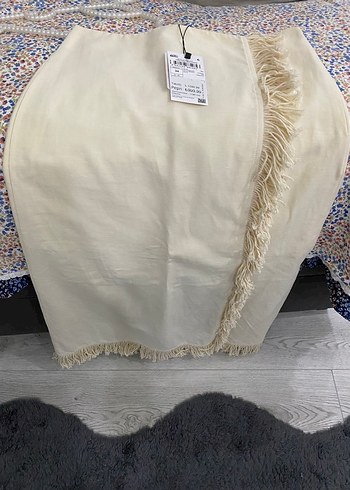 Koton Krem midi keten Etek