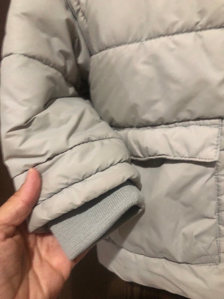 Gri Erkek Çocuk Fermuarlı Kaban - Görsel 4