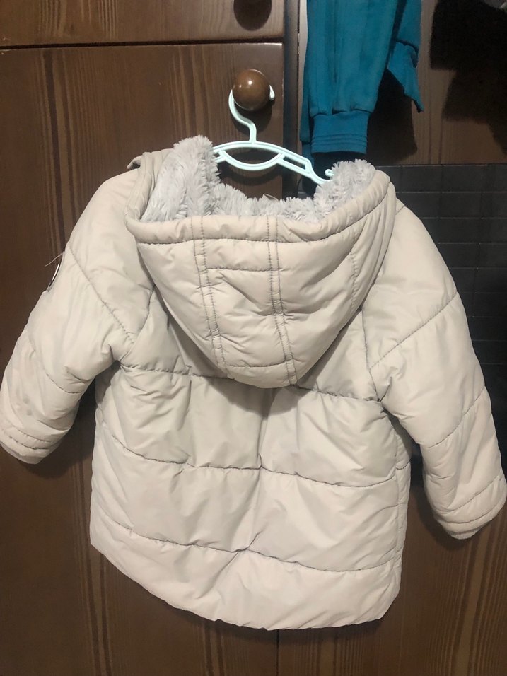 Gri Erkek Çocuk Fermuarlı Kaban - Görsel 5