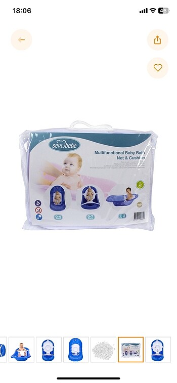 Bebek banyo filesi minderi - Görsel 9