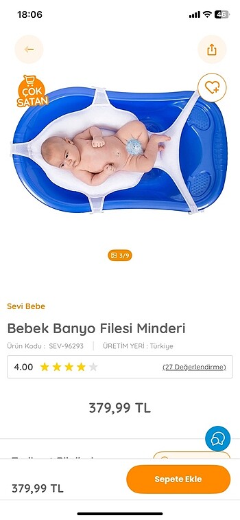 Bebek banyo filesi minderi - Görsel 7