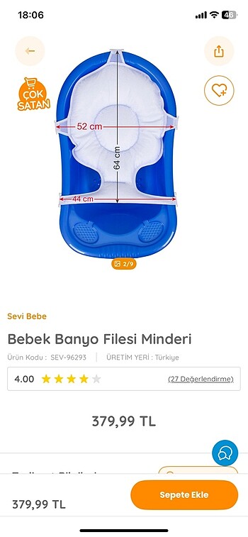 Bebek banyo filesi minderi - Görsel 6