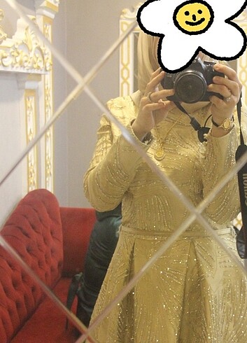 42 Beden Gold abiye